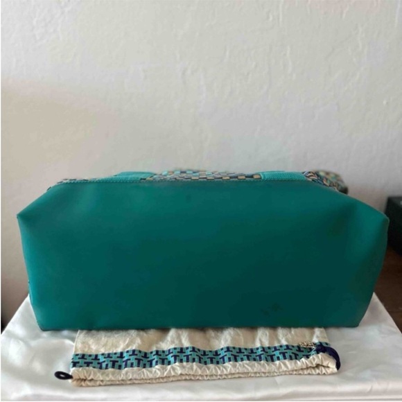 Tory Burch Multicolor Checkered Tote - Picture 5 of 11